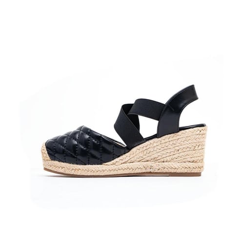 حذاء بكعب إسفيني خيش أنيق مريح | PointOne 26-199