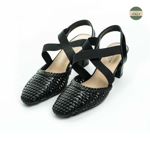 صندل نواعم نسائي كعب متوسط ايطالي من بوينت ون -26-...