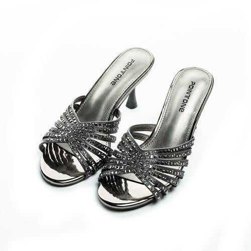 صندل سهرة نسائي وكعب ستيليتو مكشوف من بوينت ون_40-...