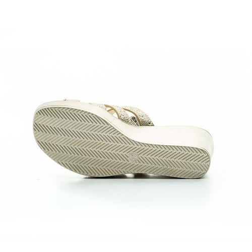 صندل نسائي سهرة بكعب عريض صناعة ايطالي من بوينت ون...