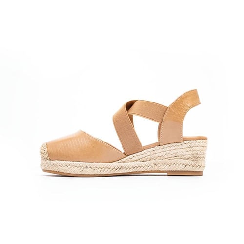 حذاء بكعب إسفيني خيش أنيق مريح | PointOne 45-108