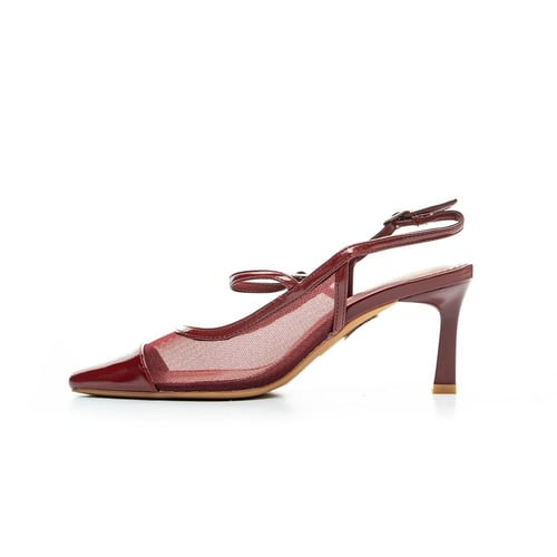 صندل كلاسيك نسائي وكعب ستيليتو مكشوف من بوينت ون_4...