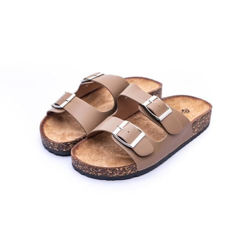 شبشب عالي الجودة من الفلين الناعم بإبزيمين من بوين...