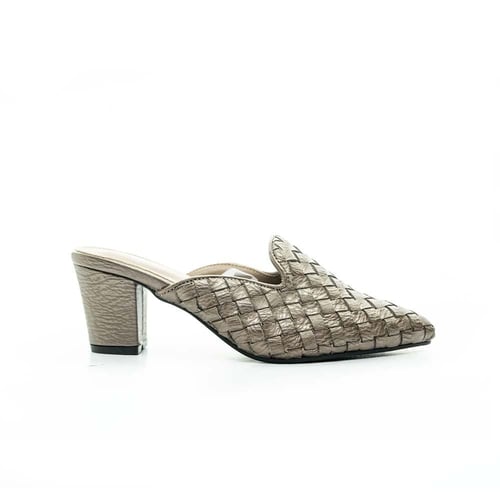 حذاء كعب كلاسيك مريح بتصميم مجدول | PointOne 45-11...