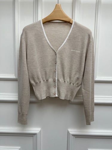 Cashmere cardigan miumiu