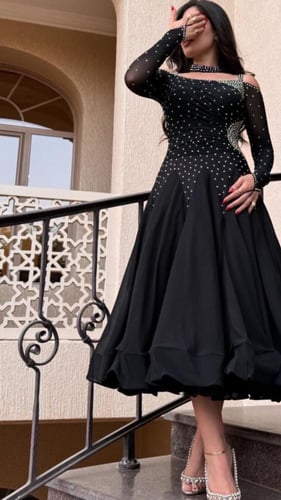 فستان اسود اكثر مبيعاً0380