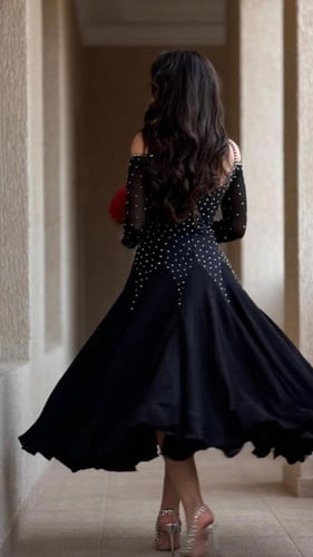 فستان اسود اكثر مبيعاً0380