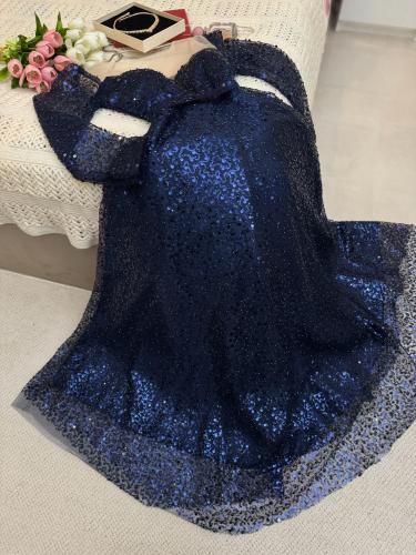 فستان سهره كحلي 105