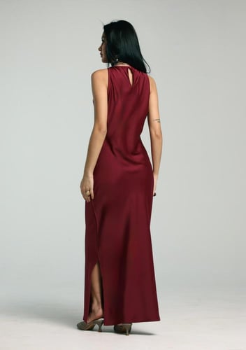 MAROON DRESS