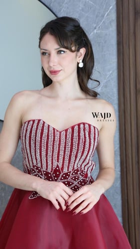 فستان سهره شك يدوي راقي