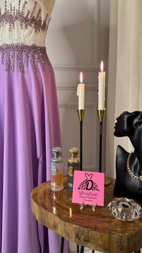 فستان سهره مطرز الخصر حبل