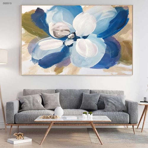 لوحة فن تجريدي مستوحاة من الطبيعة