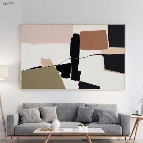 لوحة فن تجريدي بأسلوب فني حديث