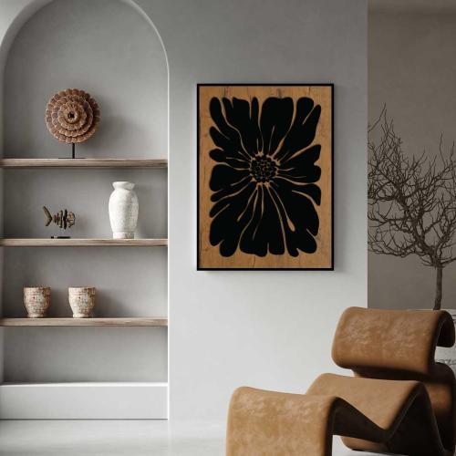 لوحة خشبية مع اكريليك