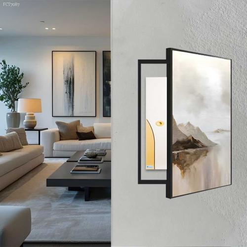 لوحة حائط لإخفاء علبة الكهرباء تصميم مودرن