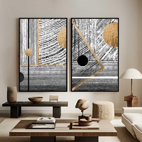 لوحات ثنائية للديكور الجدراني الفاخر