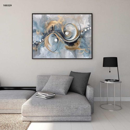 لوحات فن تجريدي مع إطار