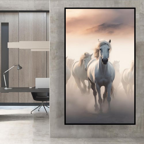 أرقى لوحات فنية خيل عربي أصيل