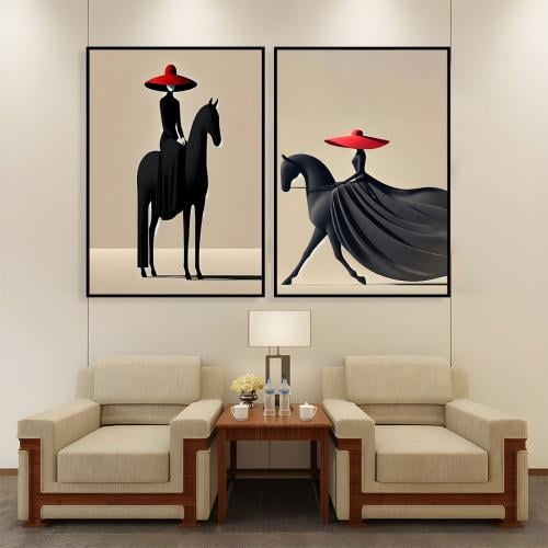 لوحات ثنائية جدارية