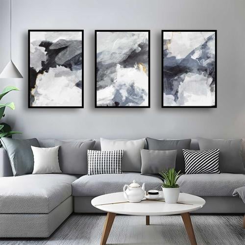 لوحة ثلاثية فنية مميزة لديكور أنيق