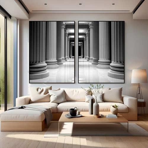 لوحات حائط ثنائية عصرية