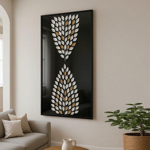 مرايات جدارية رسمة جبسية