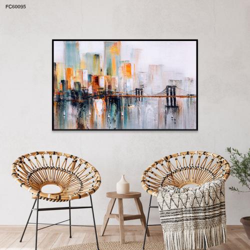 لوحة فنية جدارية ملونة