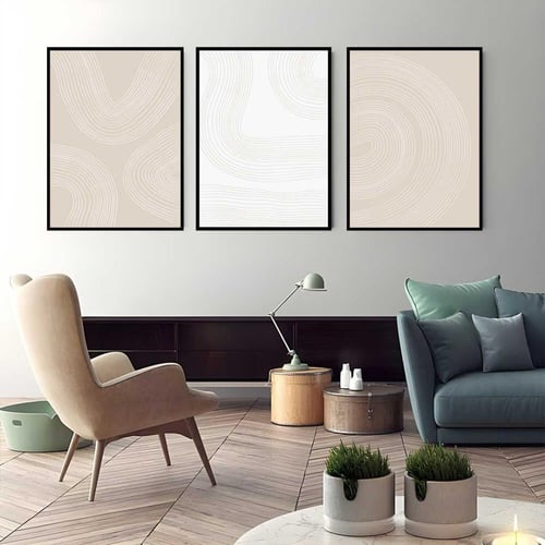 طقم لوحات ديكور للحائط ثلاثية