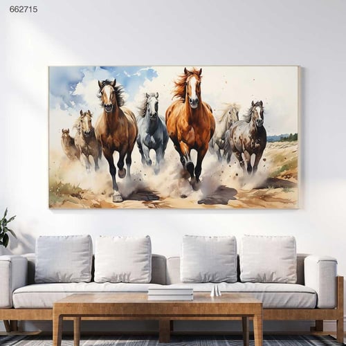 لــــوحات جدارية -خيول