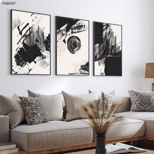 لــــوحات ثلاثية - لعشاق الفـن التجـــريدي