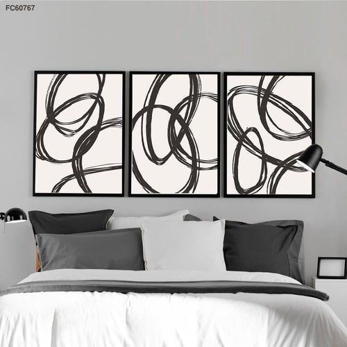 ثلاث لوحات - فـن تجـــريدي