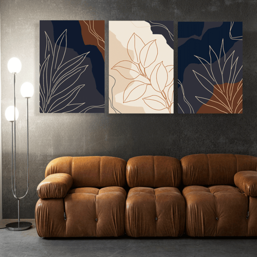 لوحات ثلاثية بتصميم عصري