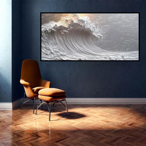 لوحة تجريدية فنية بألوان فاخرة