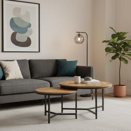 طقم طاولة خدمة 1+1 بني 2261