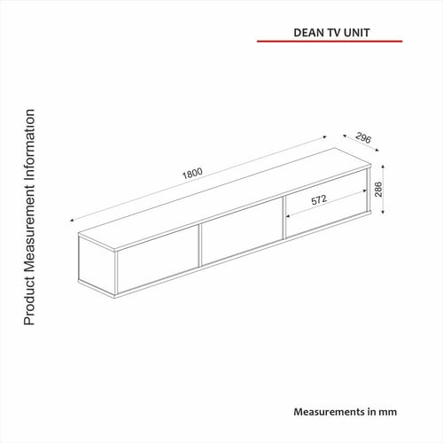 طاولة تلفزيون (صناعة تركية) موديل Dean