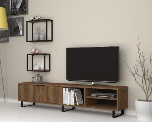 طاولة تلفزيون بني (صناعة تركية) موديل Denza