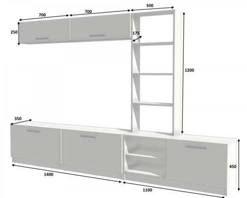 طاولة تلفاز (صناعة تركية) موديل Desni