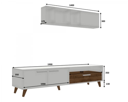 طاولة تلفاز (صناعة تركية) موديل Sun