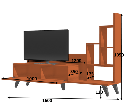 طاولة تلفاز (صناعة تركية) موديل Bingo
