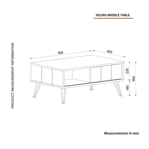 بكج طاولة تلفزيون وطاولة قهوة وركن للقهوة Negro