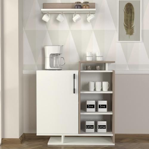 ركن قهوة Mareta ابيض رمادي