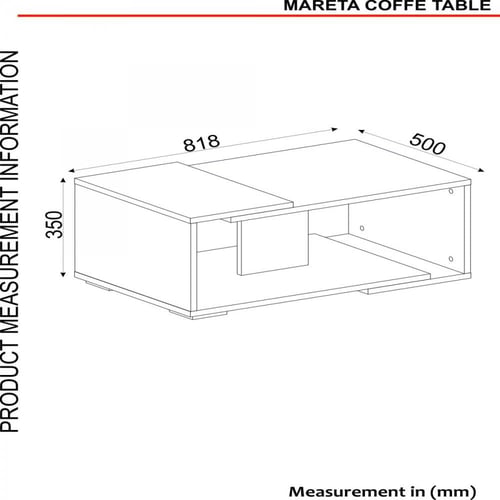 طاولة قهوة Mareta ابيض
