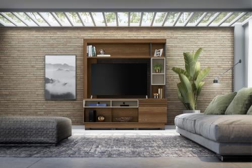 طاولة تلفزيون -صناعة برازيلية- موديل LUNA.