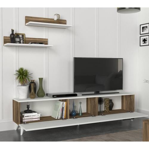 طاوله تلفزيون Mareat ابيض بني