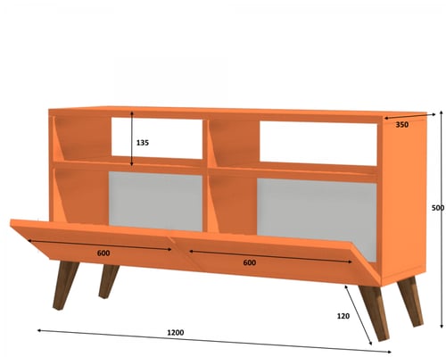 طاولة تلفاز (صناعة تركية) موديل Inci
