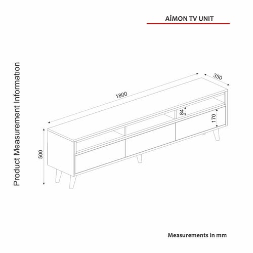 طاولة تلفزيون (صناعة تركية) موديل Aimon