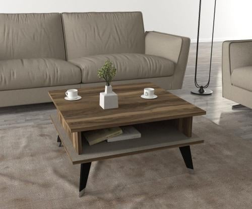 طاولة قهوة تصميم حديث بني