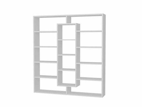 دولاب مكتبة أبيض Ample