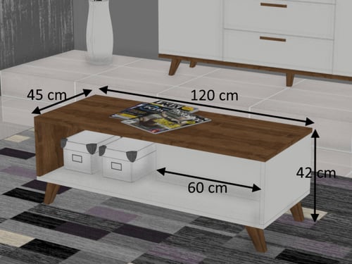 طقم طاولة تلفزيون وطاولة قهوة (صناعة تركية) Trend