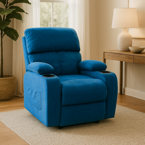 كرسي استرخاء ازرق